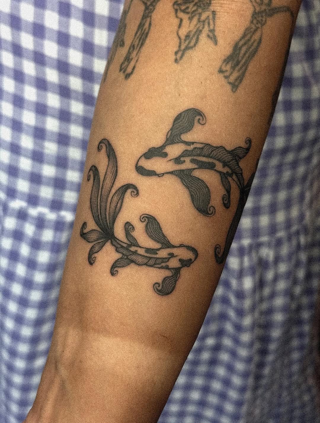 Tattoo by @hongma_tt β japanese_irezumi, black_and_grey