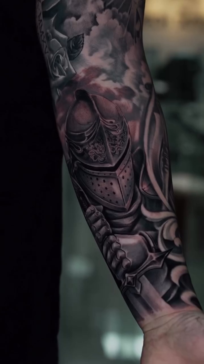 Tattoo by @arttattooandres β realism, black_and_grey