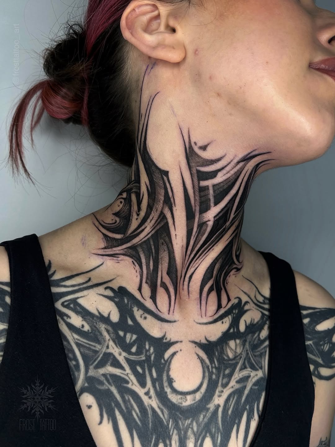 Tattoo by @frosttattoo_art — blackwork, geometric