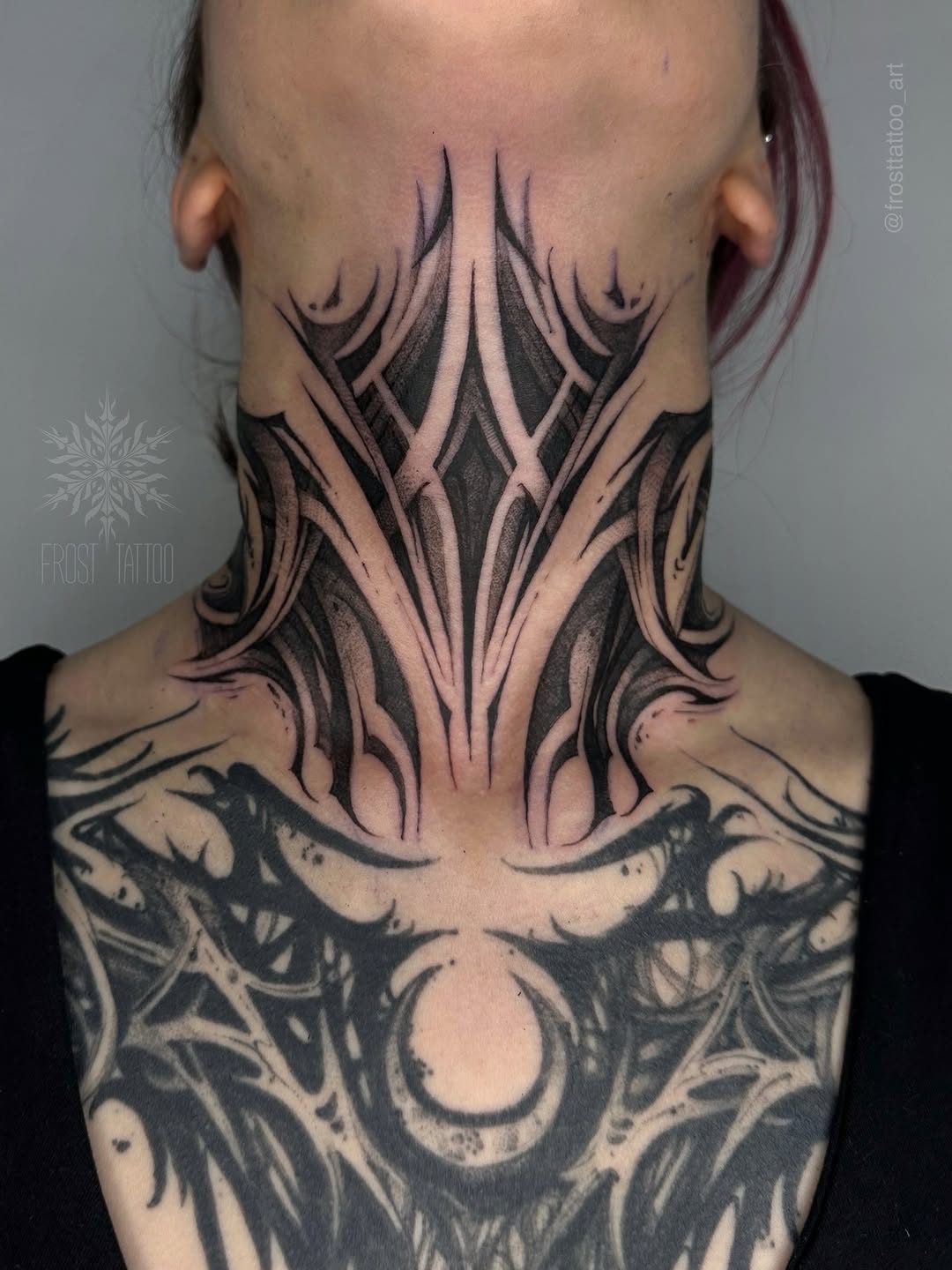 Tattoo by @frosttattoo_art — blackwork, geometric