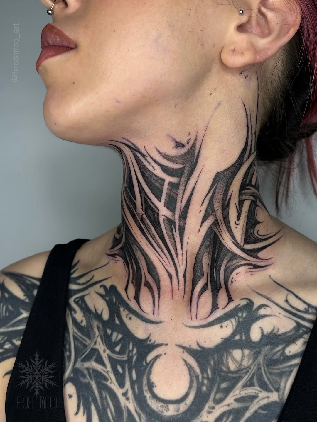 Tattoo by @frosttattoo_art — blackwork, geometric