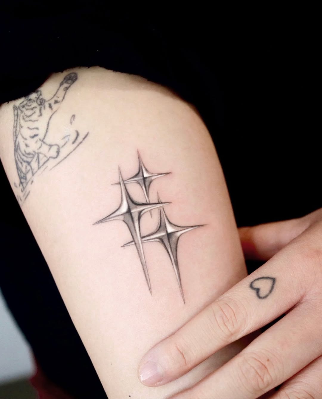 Tattoo by @nyangwol_tattoo — fine_line, black_and_grey