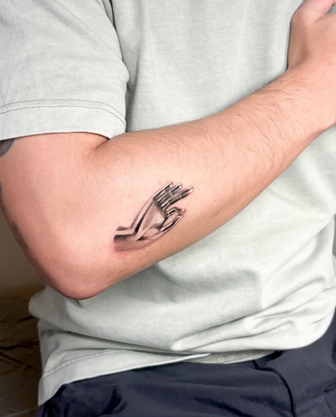 Tattoo by @nyangwol_tattoo — realism, black_and_grey
