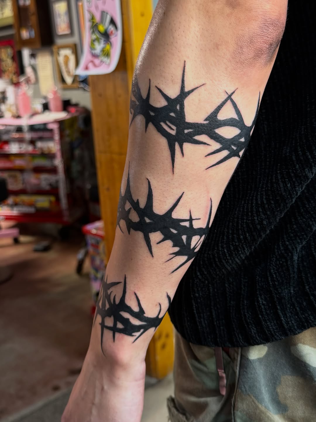 Tattoo by @spencerecoco — blackwork