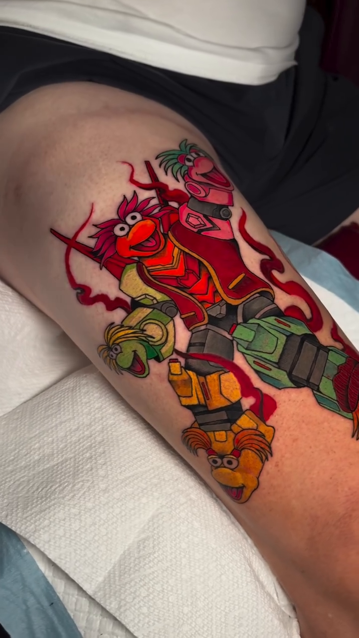 Tattoo by @dylanwalkertattoo — neo_traditional, anime