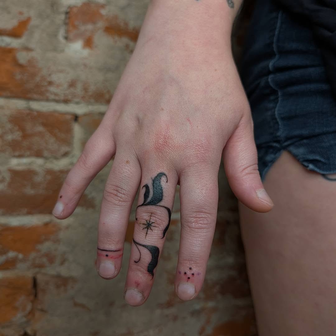 Tattoo by @rayns.ink — fine_line, black_and_grey