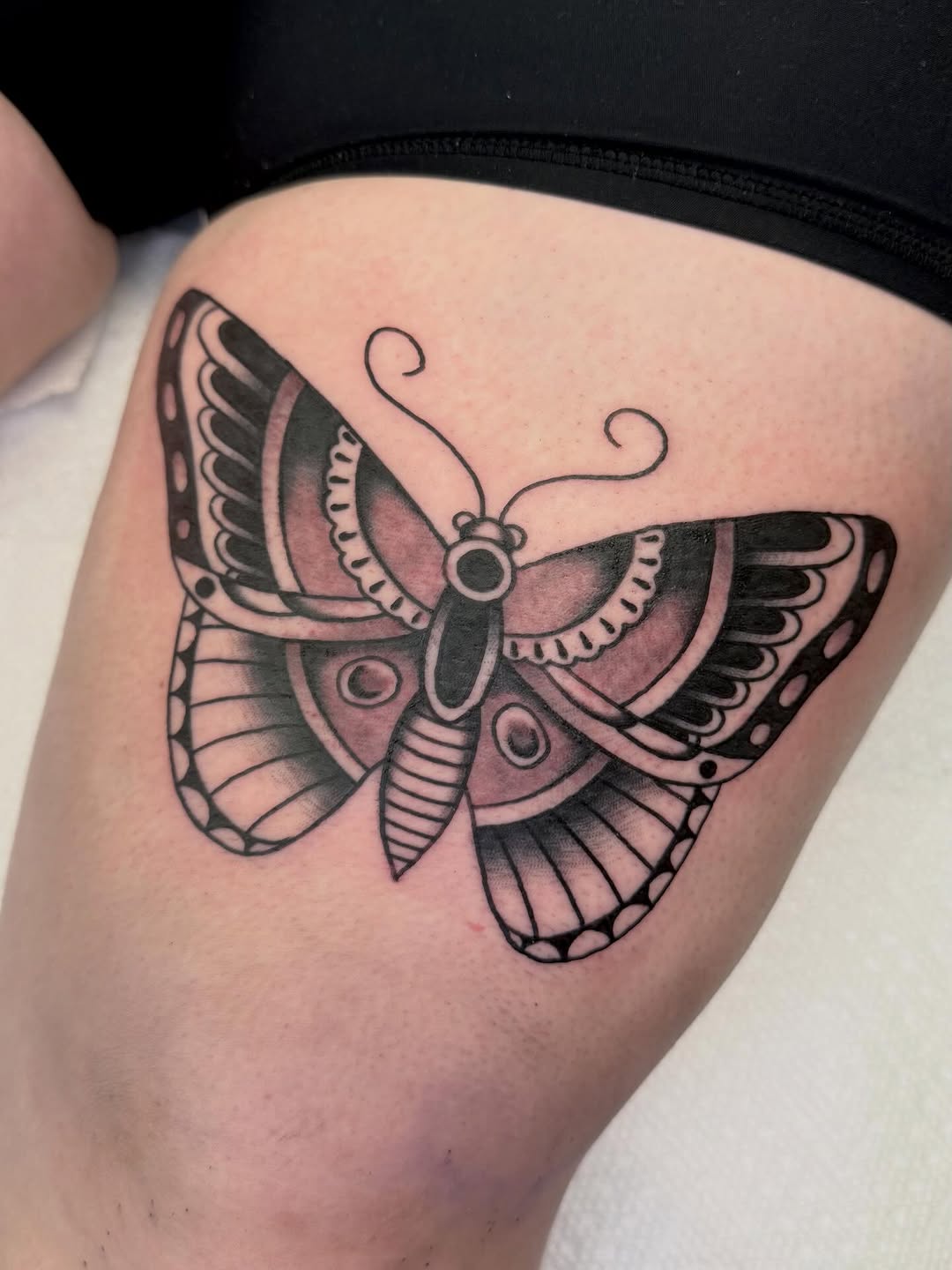 Tattoo by @babyjesus_tattoos — american_traditional, black_and_grey