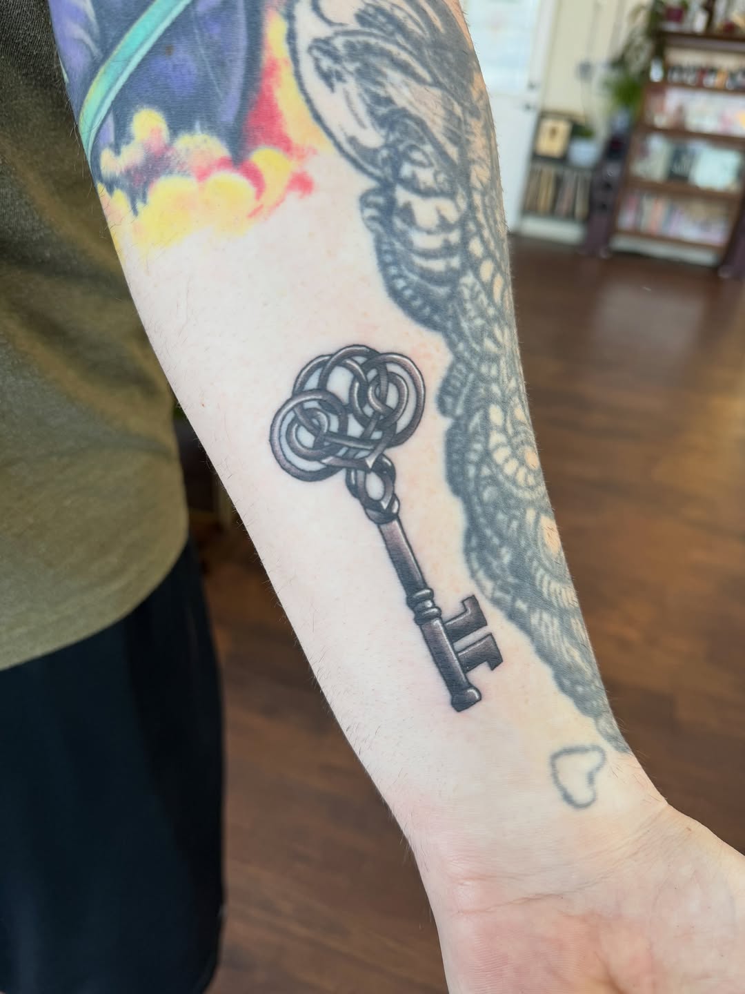 Tattoo by @misslilady — black_and_grey, ornamental