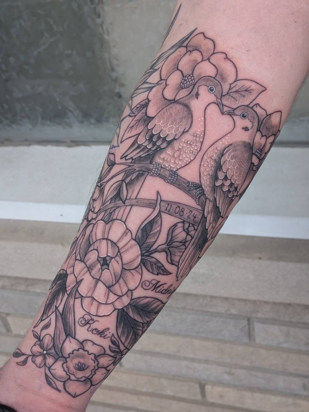 Tattoo by @alyxkopietattoos — black_and_grey, realism