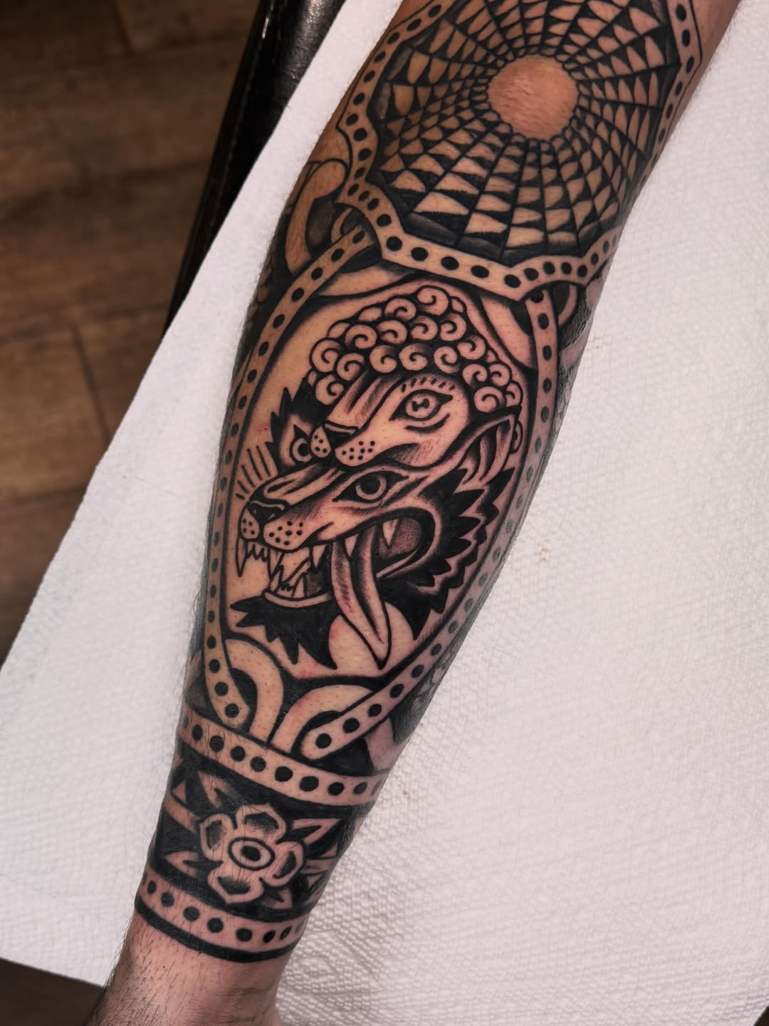 Tattoo by @ryanengels_tattoo — american_traditional, blackwork