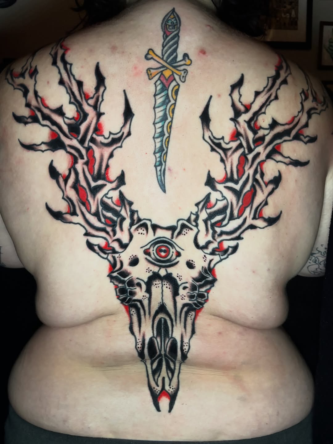Tattoo by @rest_press — blackwork, neo_traditional