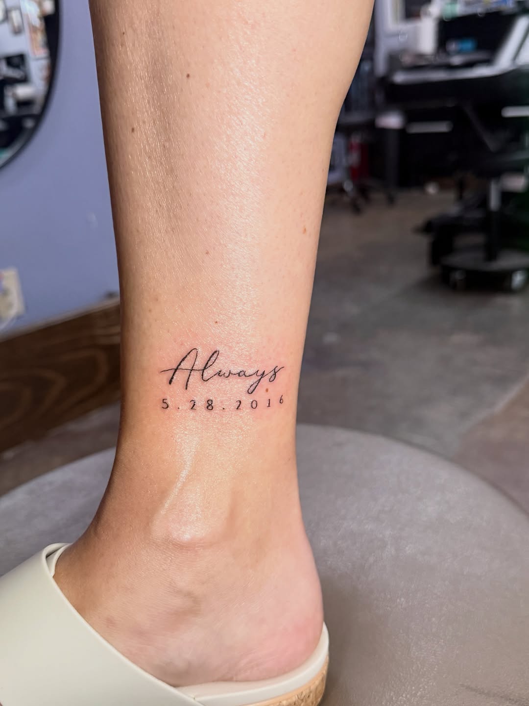 Tattoo by @britter_tattoos — lettering_script, fine_line