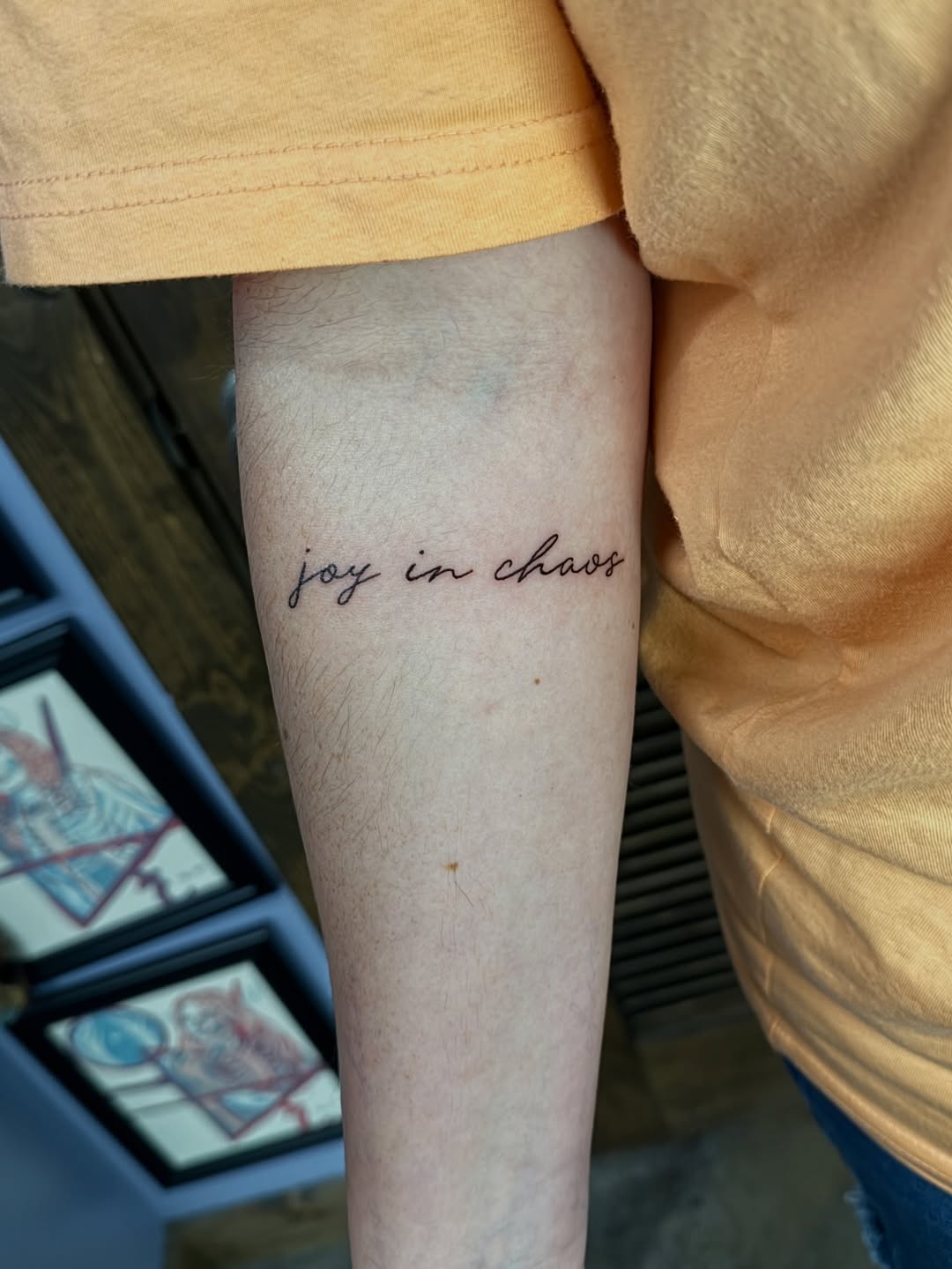 Tattoo by @britter_tattoos — lettering_script, fine_line