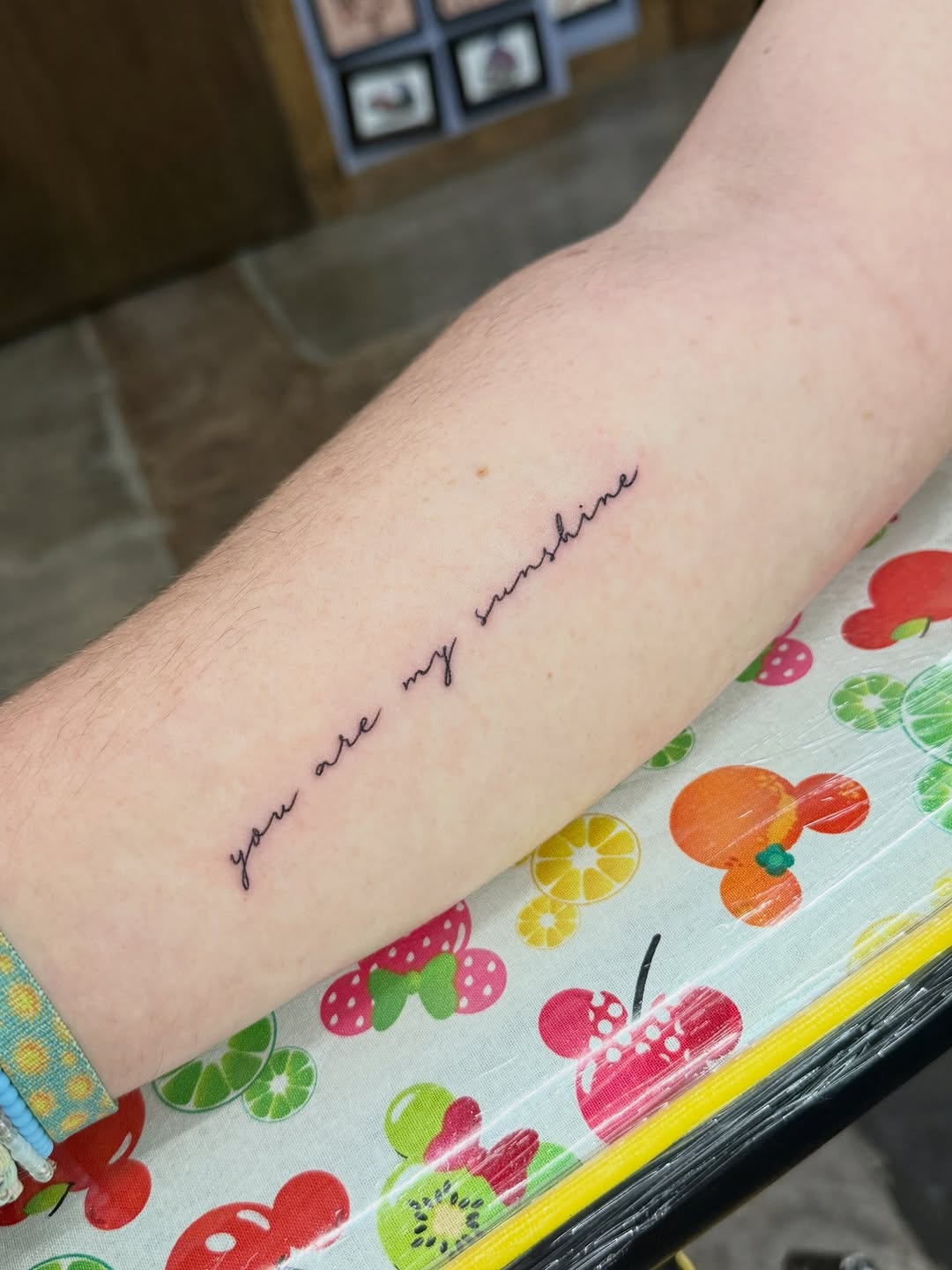 Tattoo by @britter_tattoos — lettering_script, fine_line