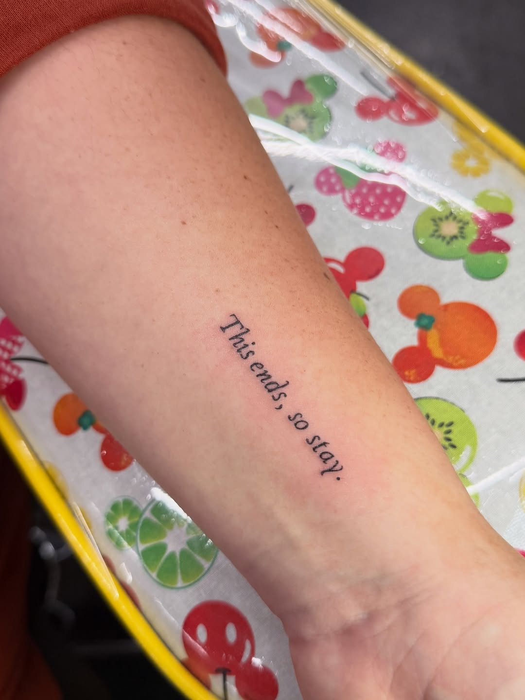 Tattoo by @britter_tattoos — lettering_script, fine_line