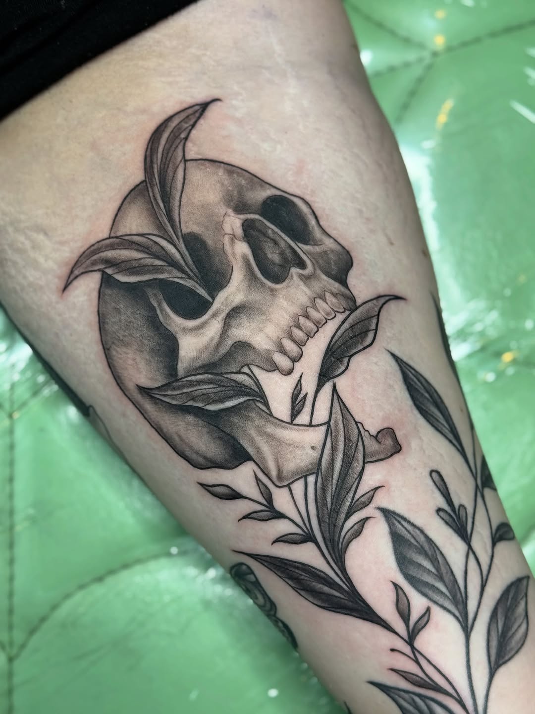 Tattoo by @lilymyriatattoos — black_and_grey, realism