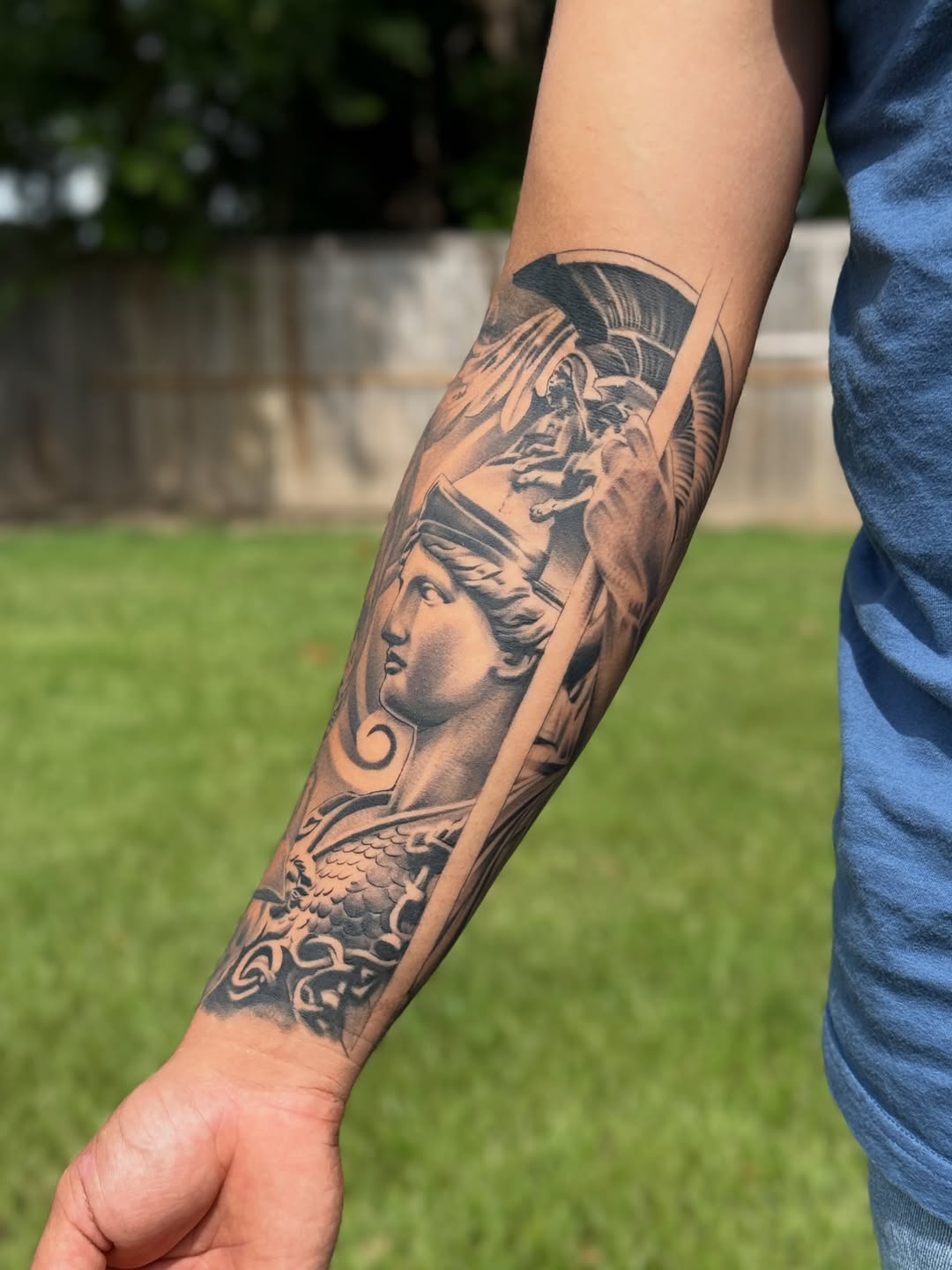 Tattoo by @stainlessneedle — realism, black_and_grey