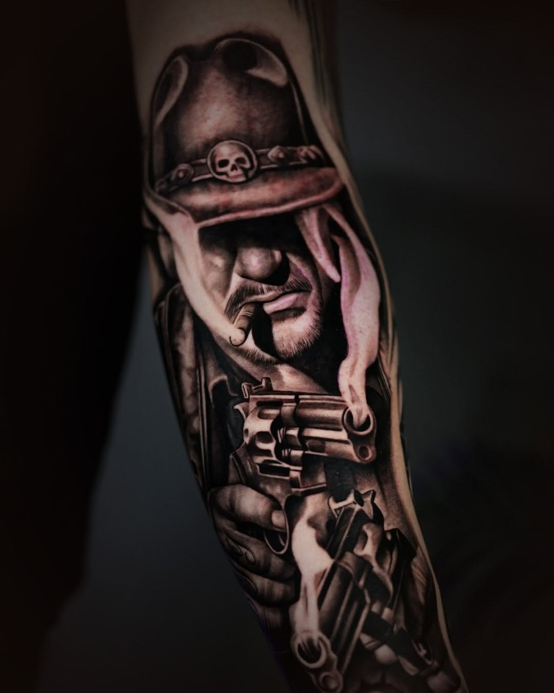 Tattoo by @flamure_tattoo — realism, black_and_grey