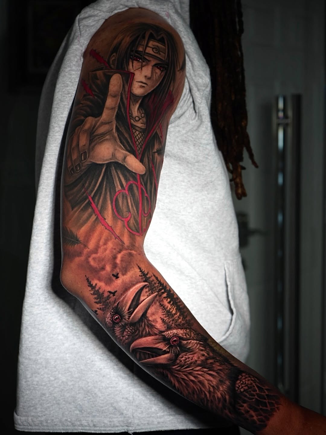 Tattoo by @tattsbyethan_ — realism, anime
