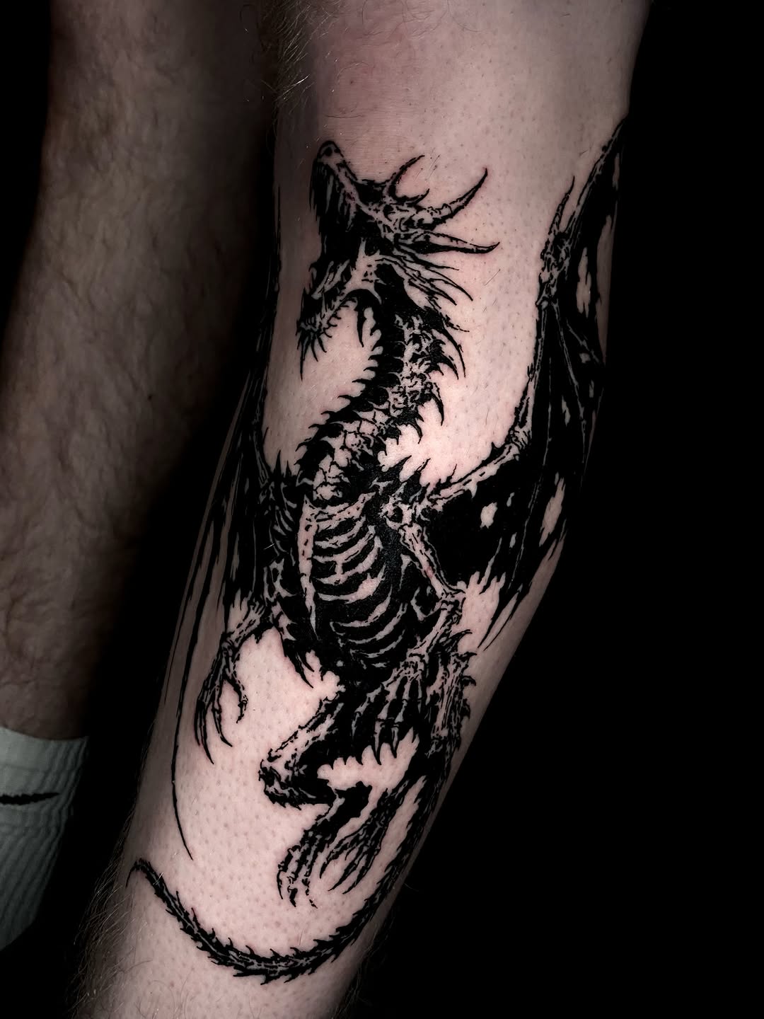 Tattoo by @blackworkbenz — blackwork