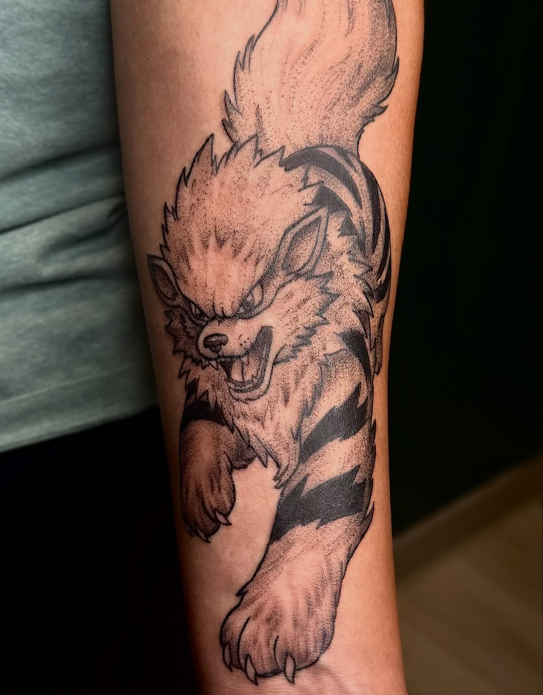 Tattoo by @artbyjennyc — black_and_grey, dotwork