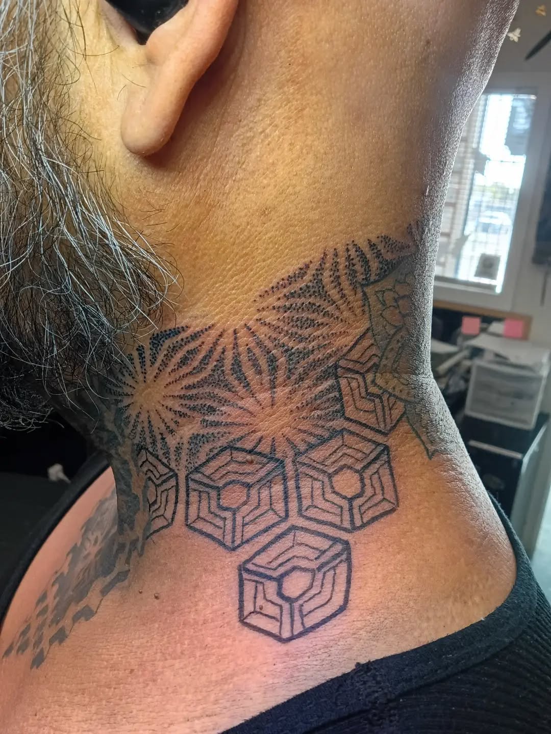 Tattoo by @rando_rad — geometric, dotwork