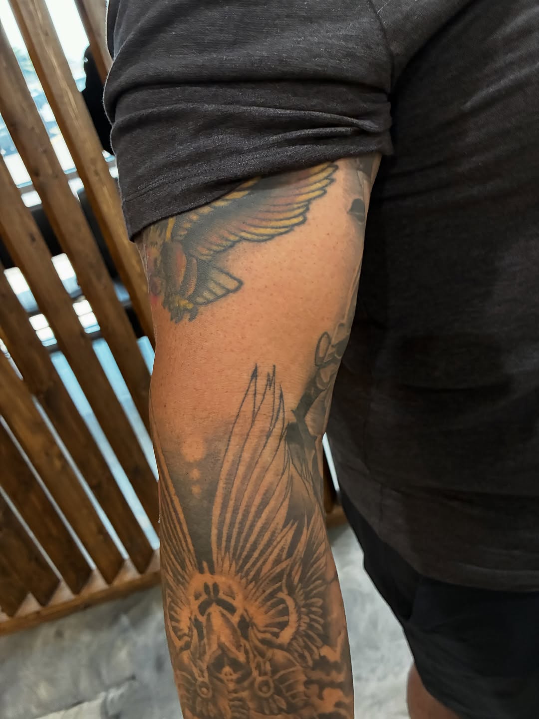 Tattoo by @pebbles.iv — american_traditional, black_and_grey