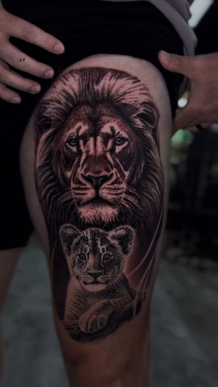 Tattoo by @samuellimbertitattoos — realism, black_and_grey