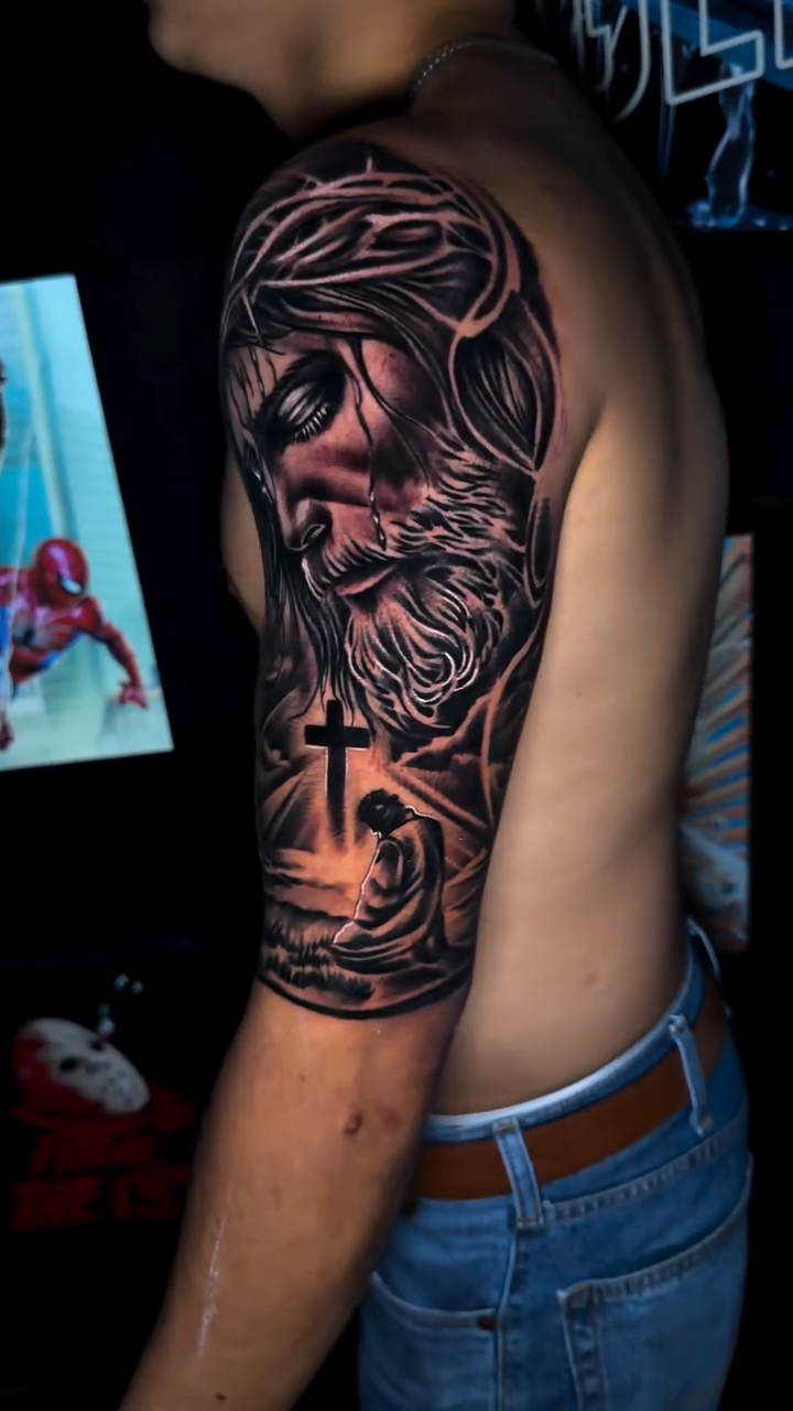 Tattoo by @jeisson.ink — realism, black_and_grey