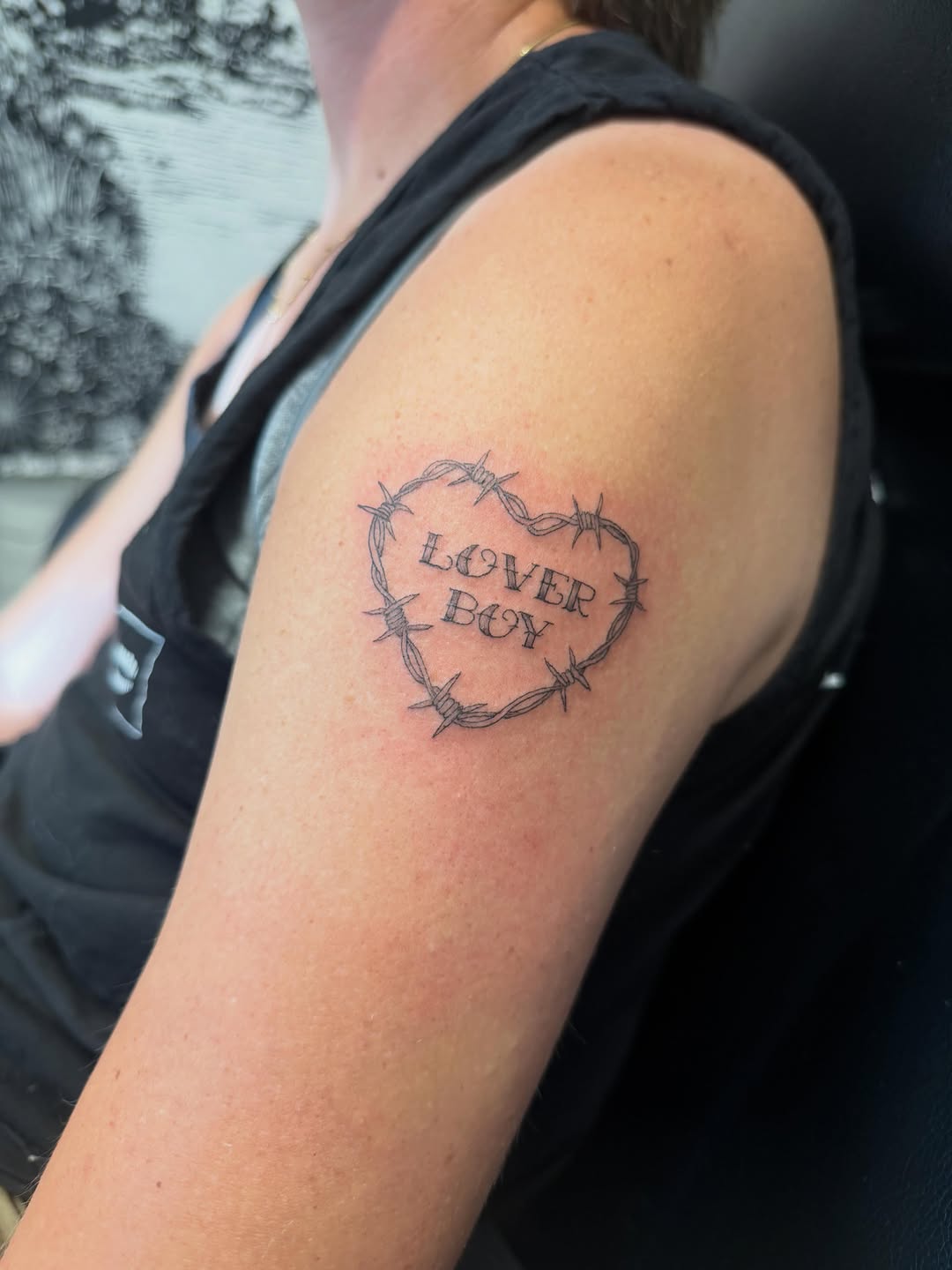 Tattoo by @ember.ink — lettering_script, fine_line