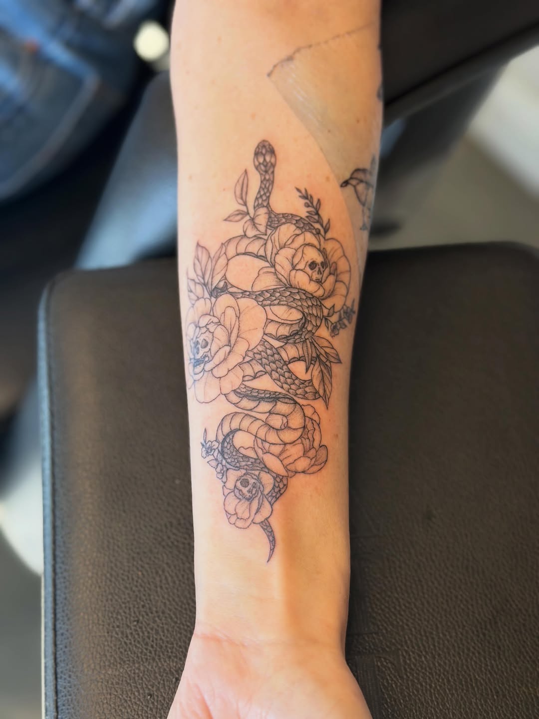 Tattoo by @ember.ink — fine_line, black_and_grey