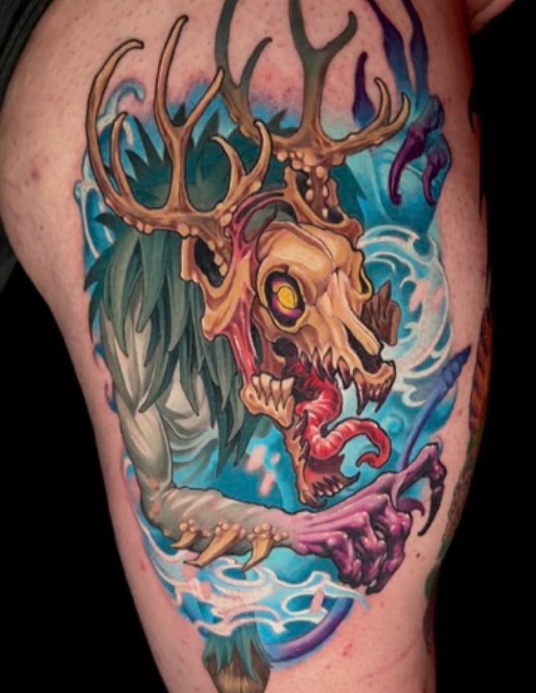 Tattoo by @persingtattoo — dark_realism, new_school