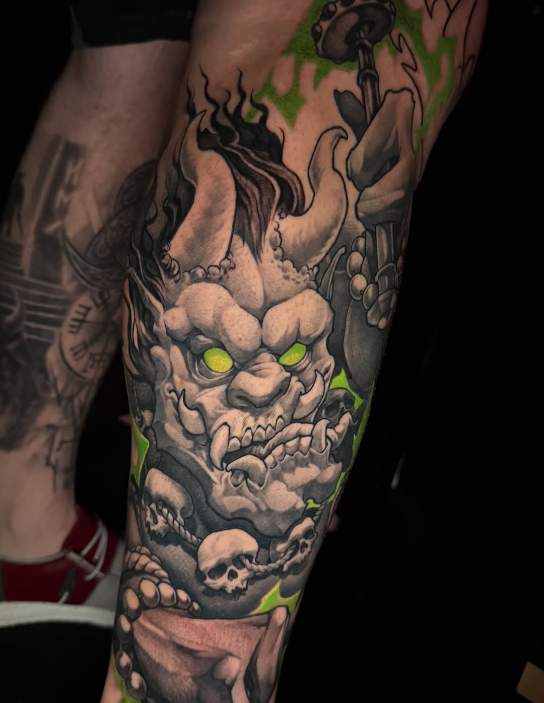 Tattoo by @persingtattoo — black_and_grey, dark_realism