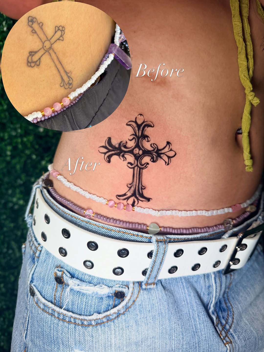 Tattoo by @bellaskytattoos — blackwork, ornamental
