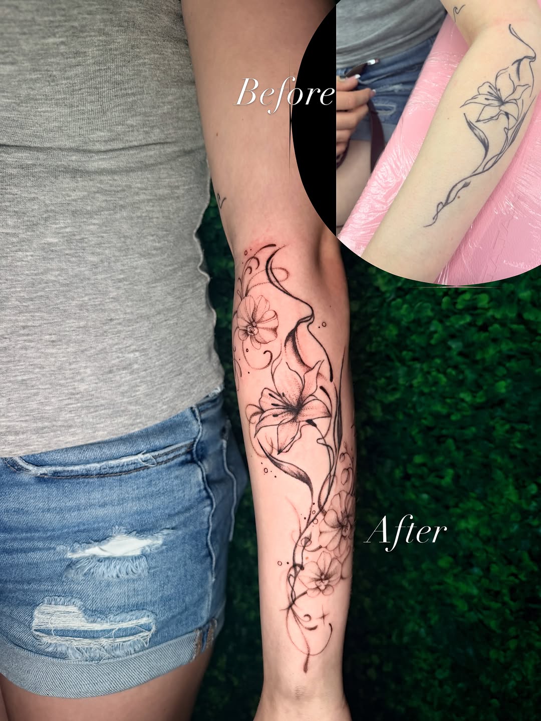 Tattoo by @bellaskytattoos — fine_line, black_and_grey