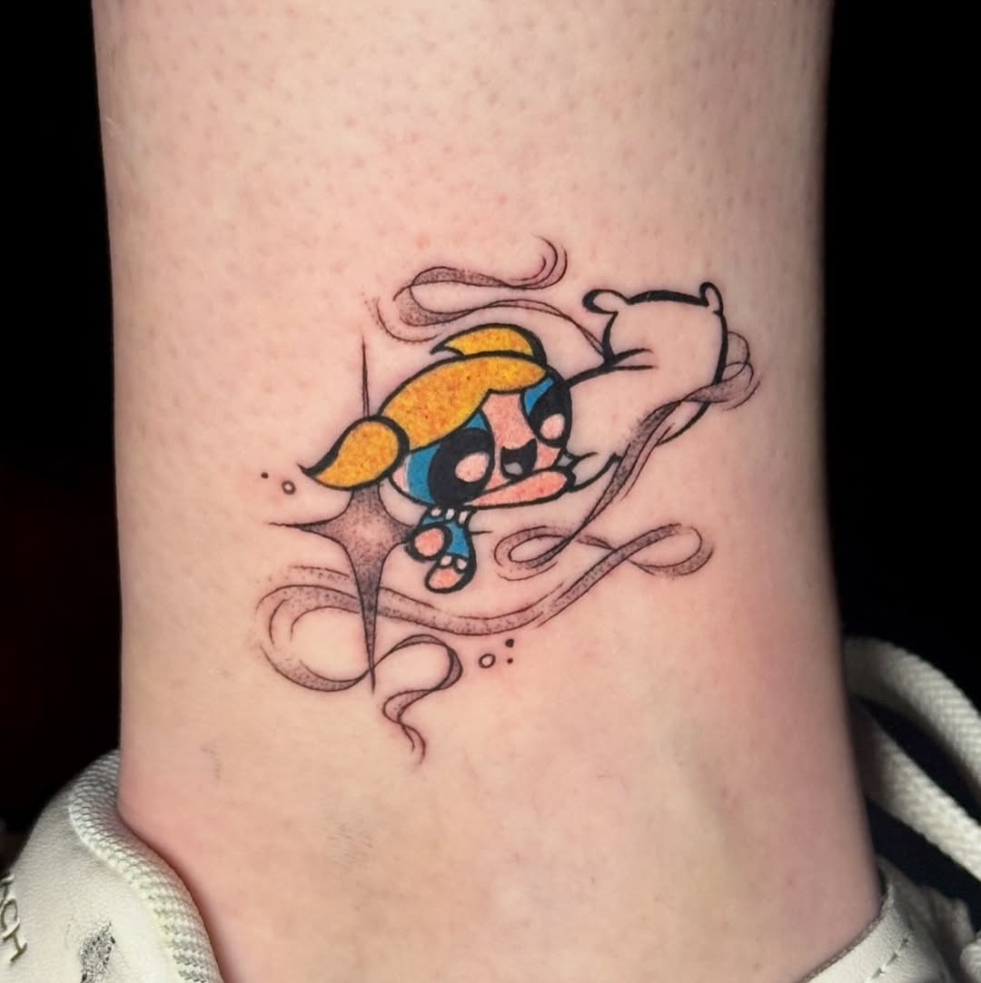 Tattoo by @stabbed.by.kai — anime, fine_line