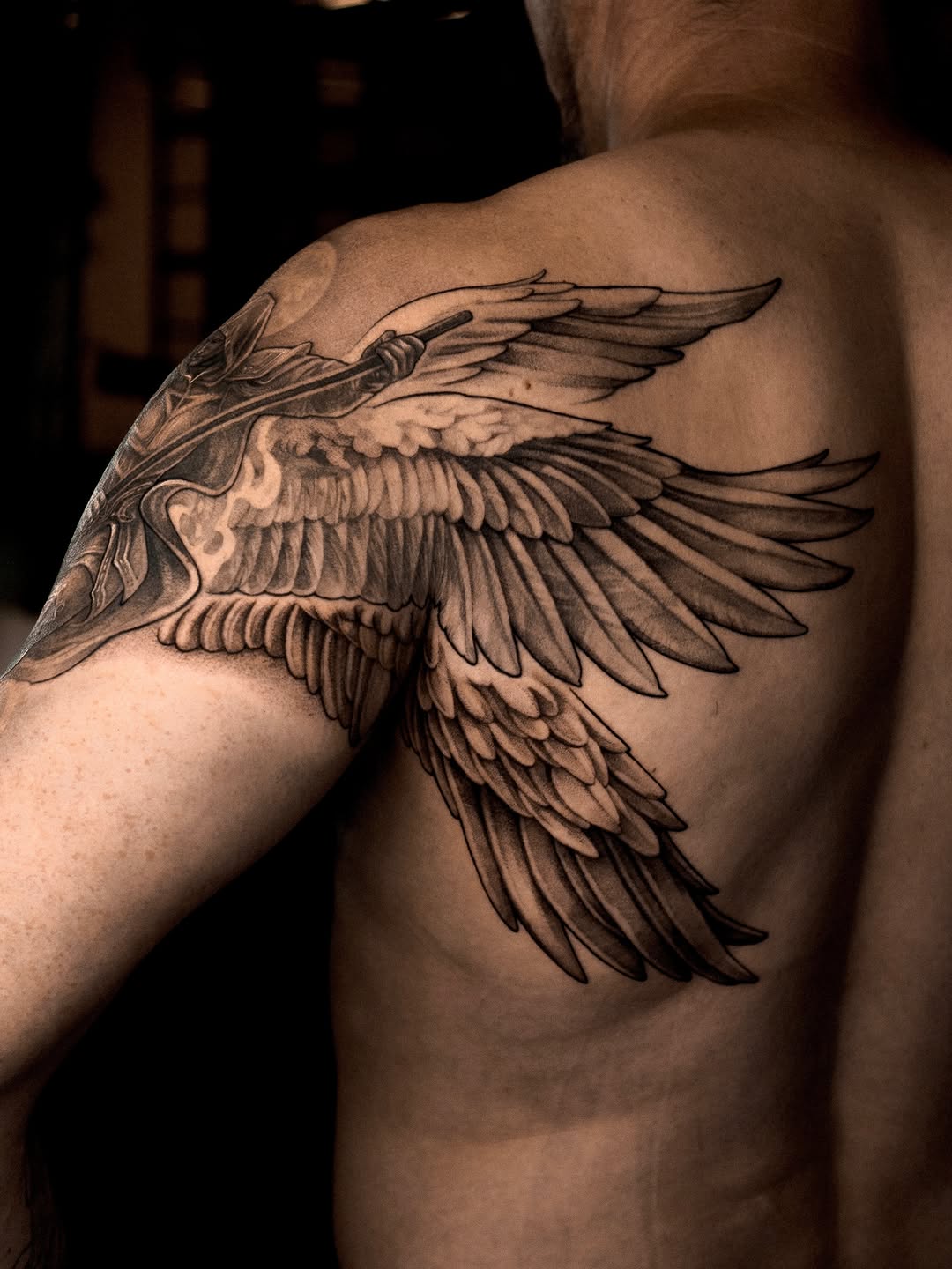 Tattoo by @leonova.tattoo — realism, black_and_grey