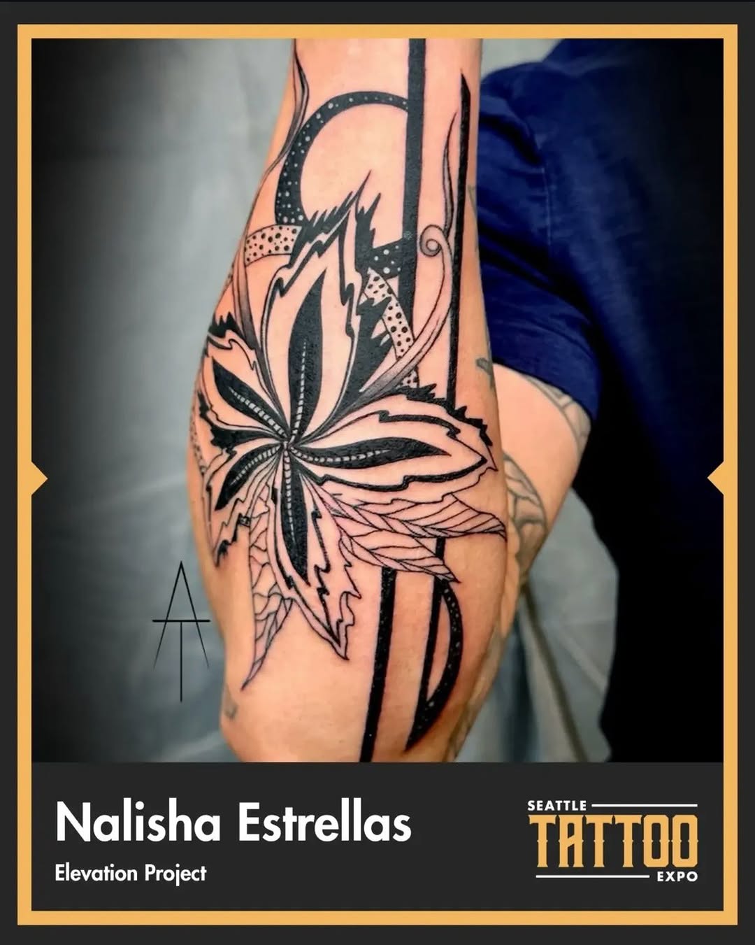 Tattoo by @apogee_tattoo — blackwork, geometric