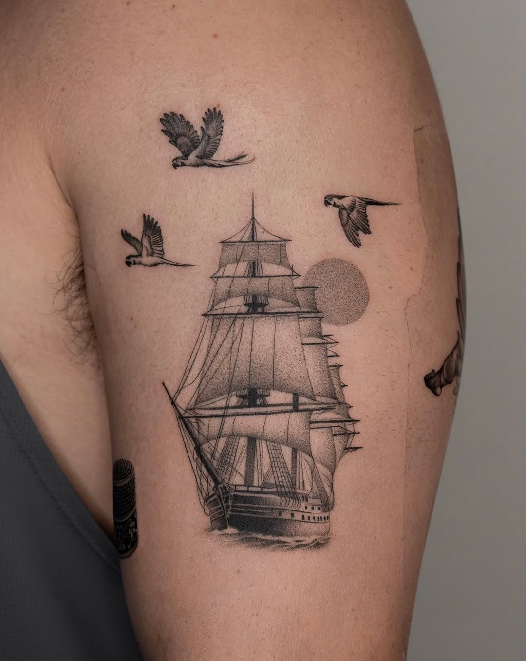 Tattoo by @tyswork — black_and_grey, realism