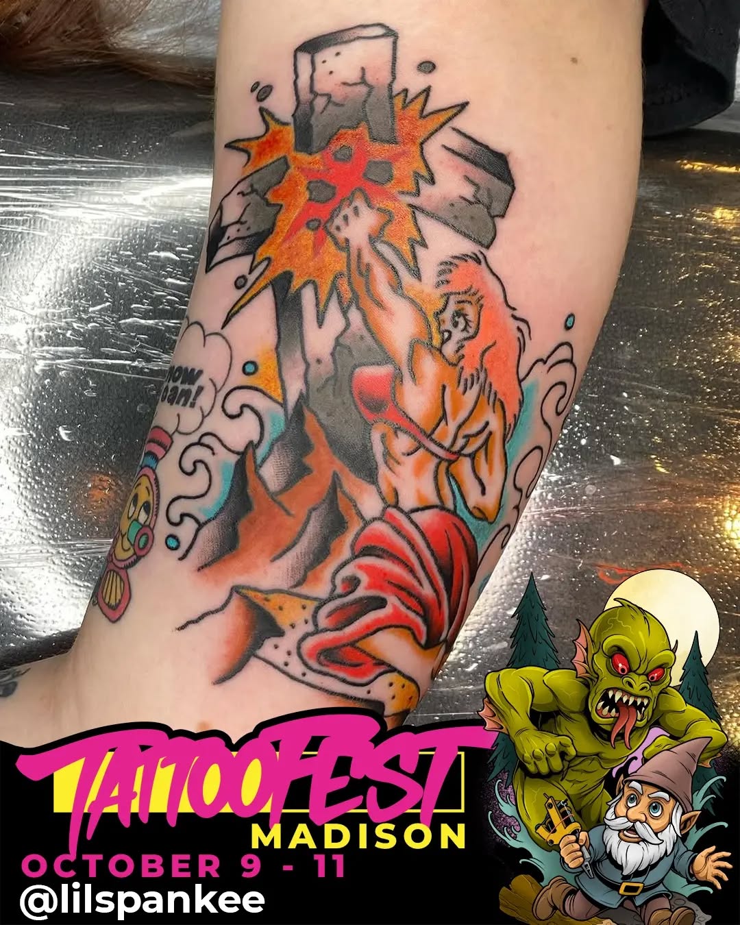 Tattoo by @lilspankee โ american_traditional, new_school