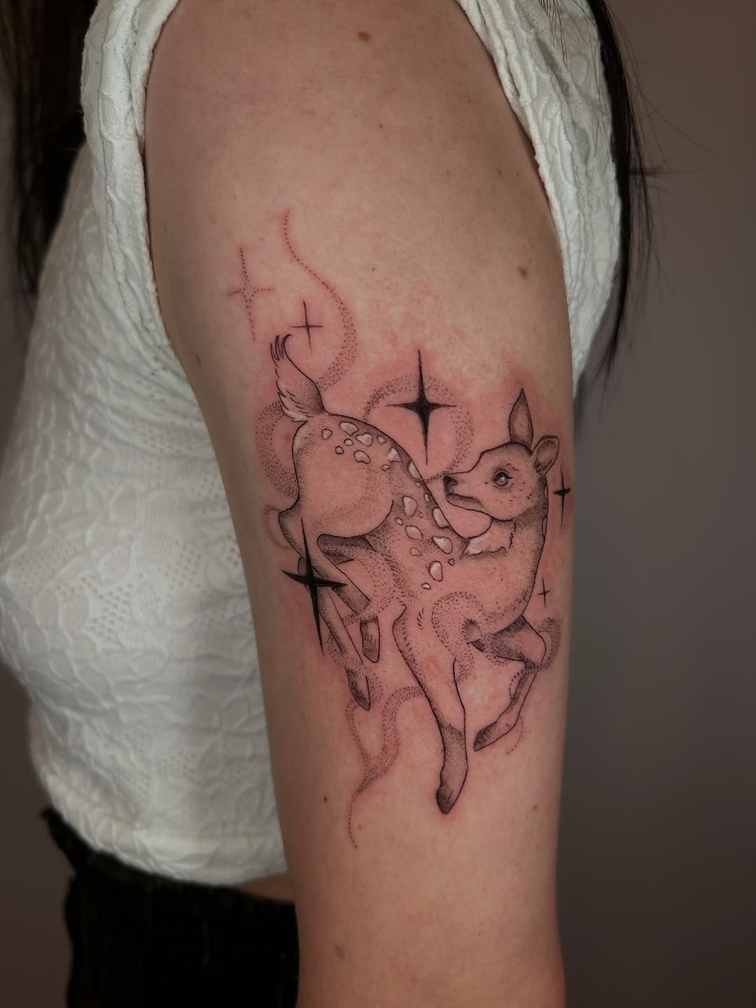 Tattoo by @nomadic.designs β fine_line, dotwork