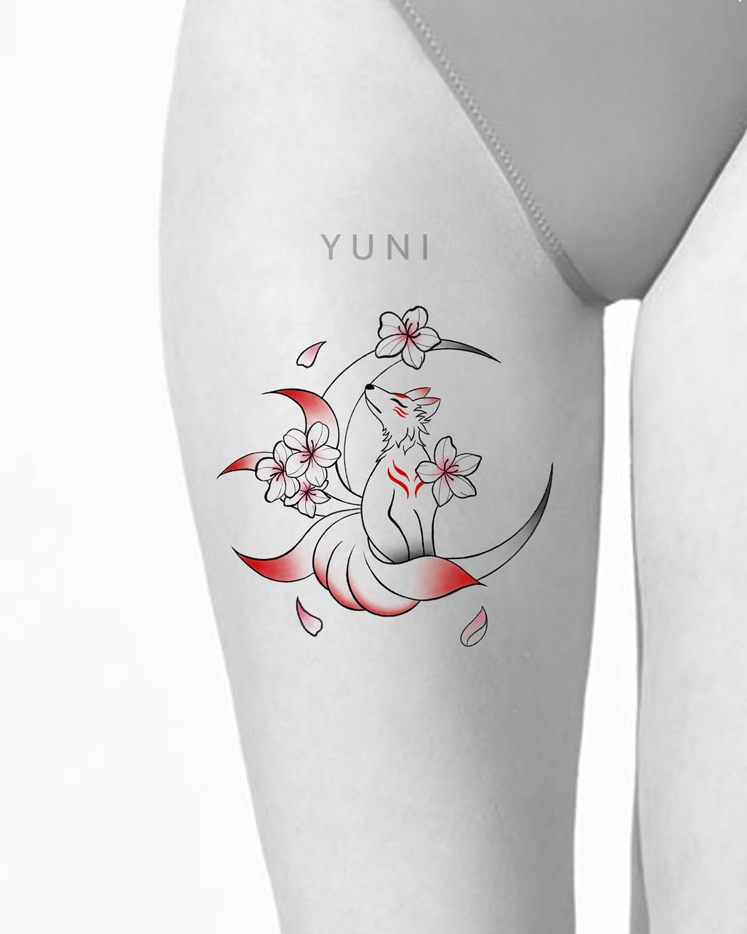 Tattoo by @yuni_tattooer β fine_line, illustrative