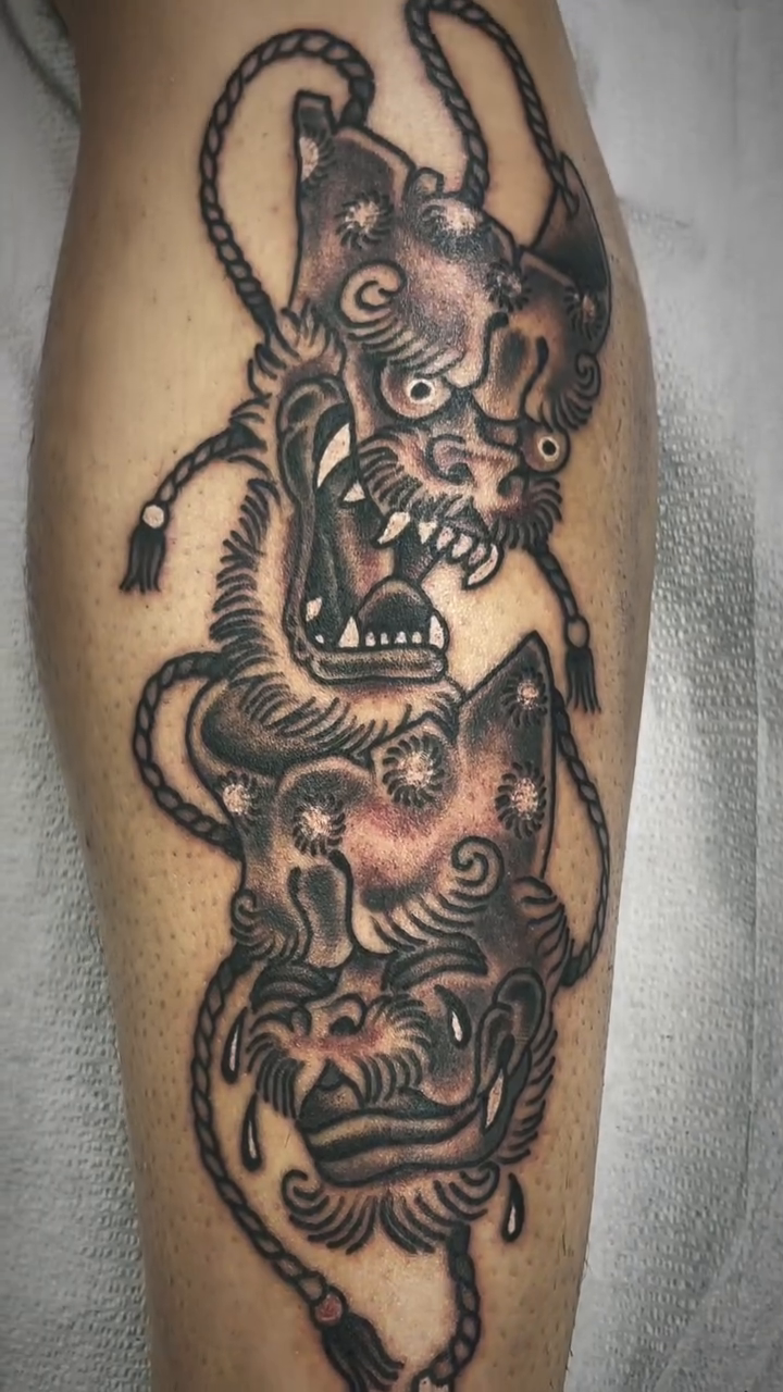 Tattoo by @samsonairlines β japanese_irezumi, black_and_grey