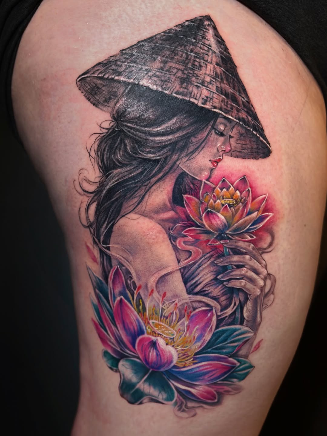 Tattoo by @tattooartistalina — realism, japanese_irezumi