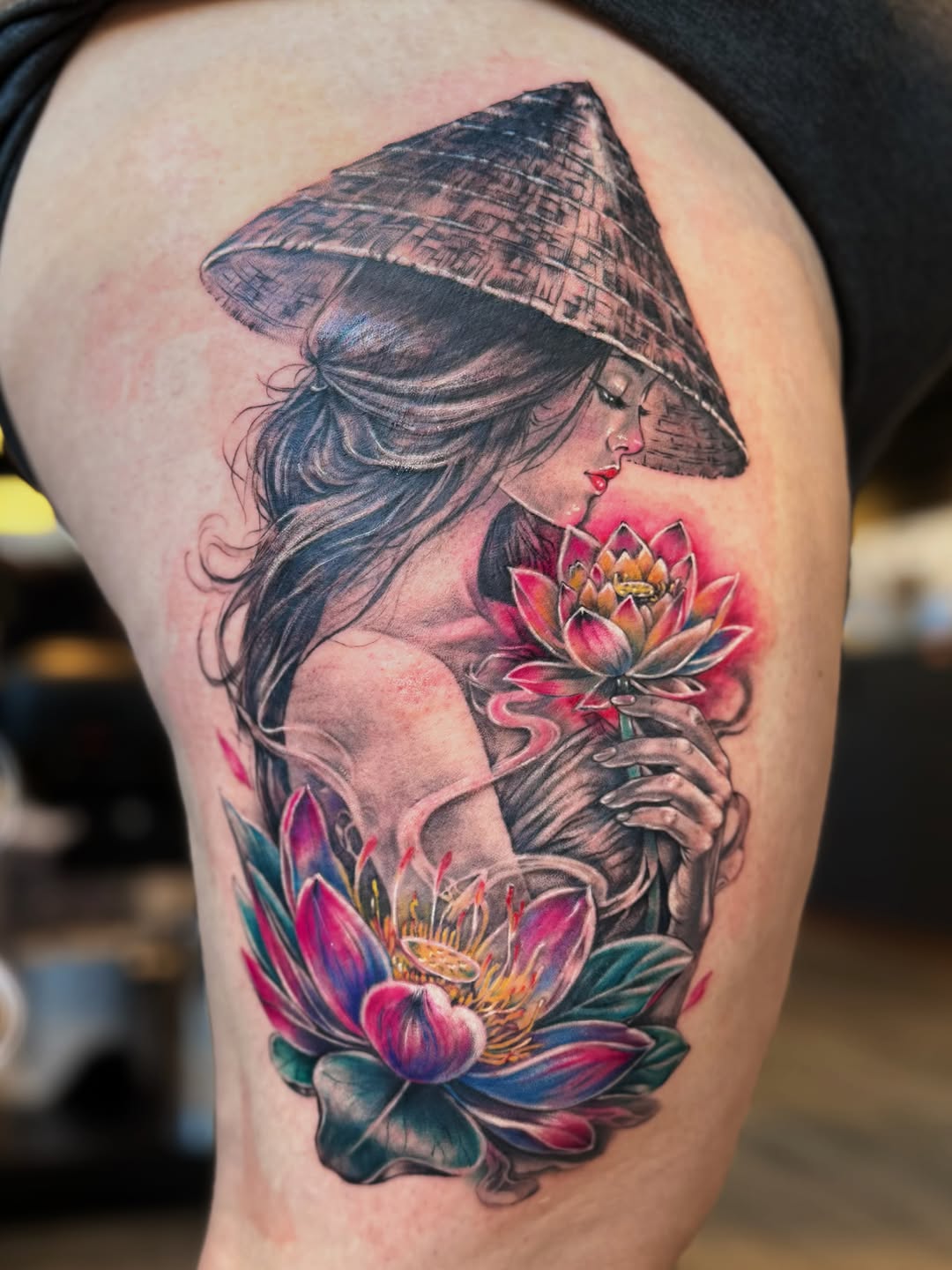 Tattoo by @tattooartistalina — realism, black_and_grey