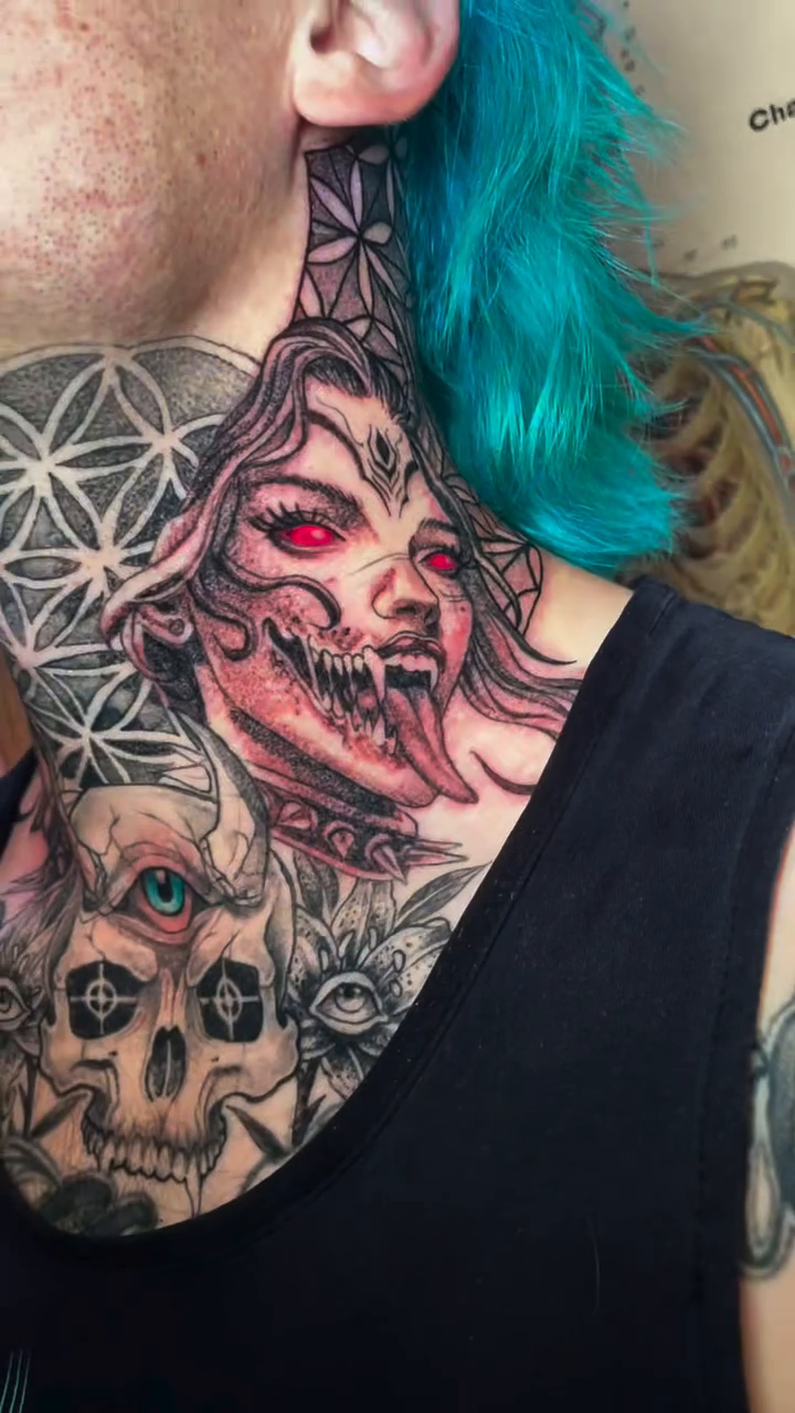 Tattoo by @devzdude — geometric, dark_realism