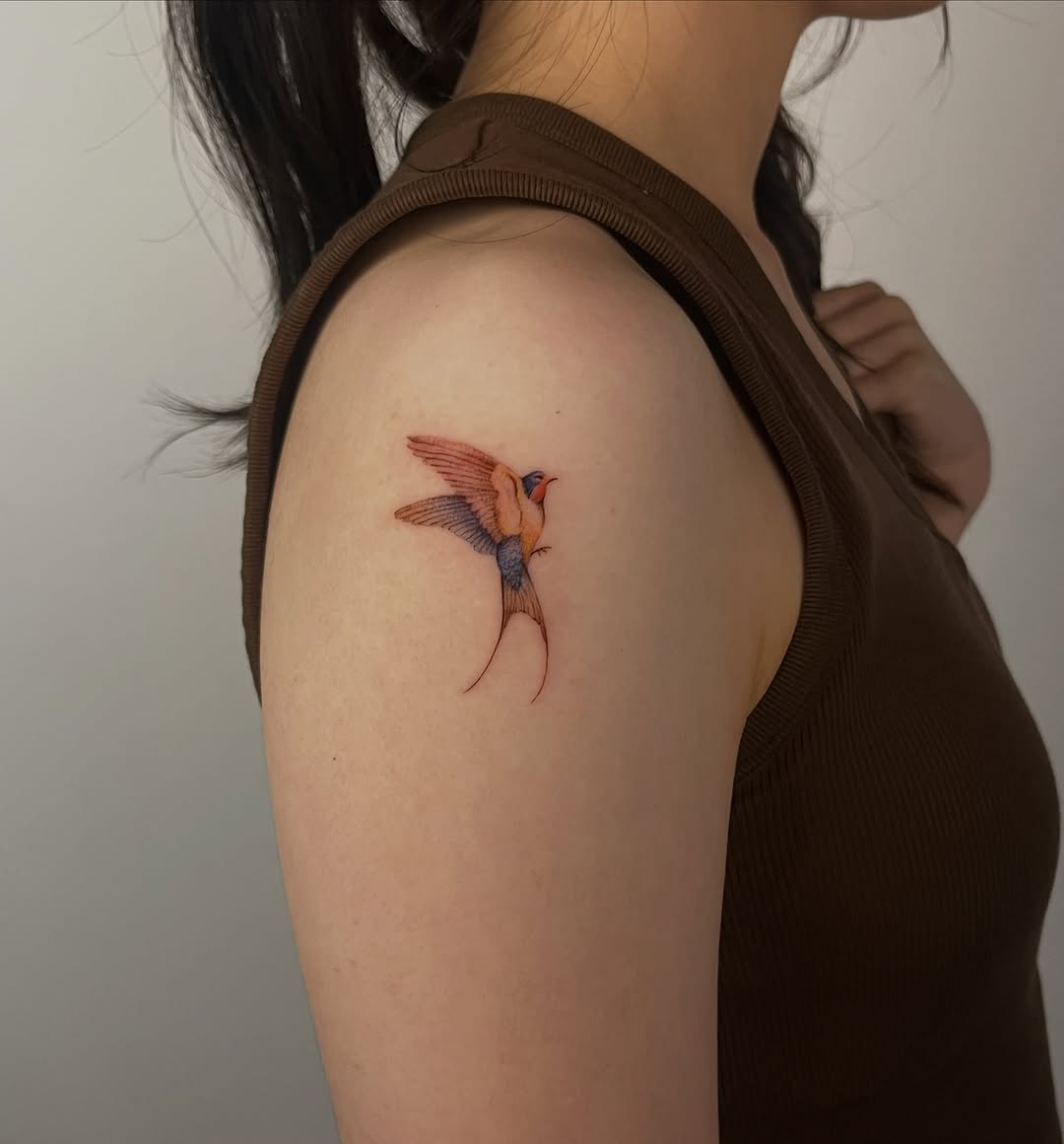 Tattoo by @needleshark — fine_line, realism