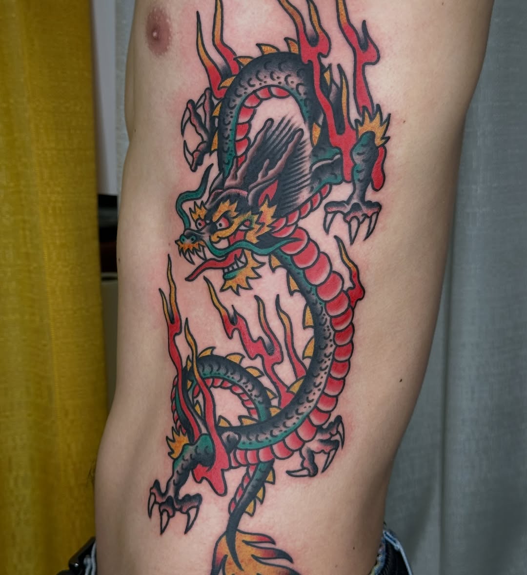 Tattoo by @mrcs.xavier — japanese_irezumi, american_traditional