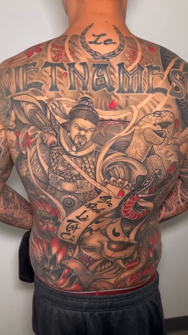 Tattoo by @jluongart — japanese_irezumi, black_and_grey