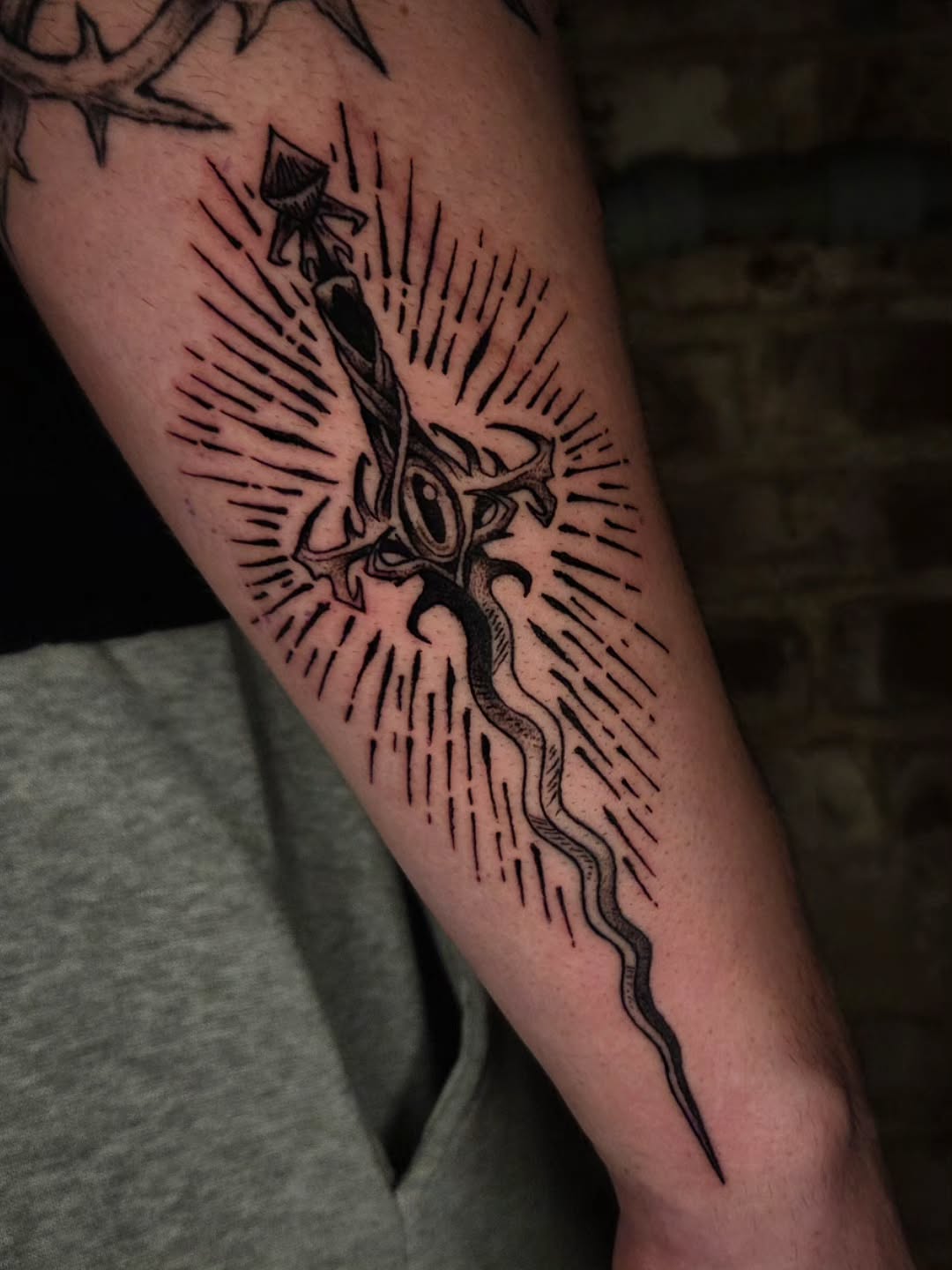 Tattoo by @iankisertattoo — blackwork, illustrative